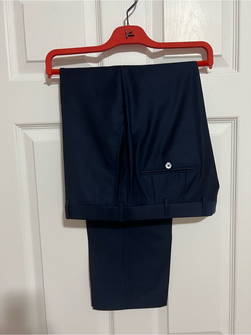 Isaia Men's Navy Dress Pants - Classic Tailored Fit